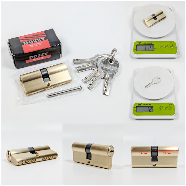 Key Cylinder-70mm 35-35 Iron dimple keys