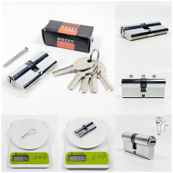 Key Cylinder-70mm 35-35 Iron dimple keys