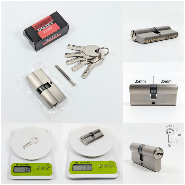 Key Cylinder-70mm 35-35 Iron dimple keys