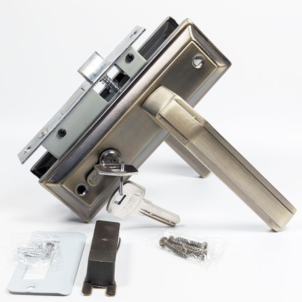 155x48mm plate Indoor Door Lock with 60mm double Cylinder