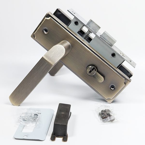155x48mm plate Indoor Door Lock with 60mm double Cylinder