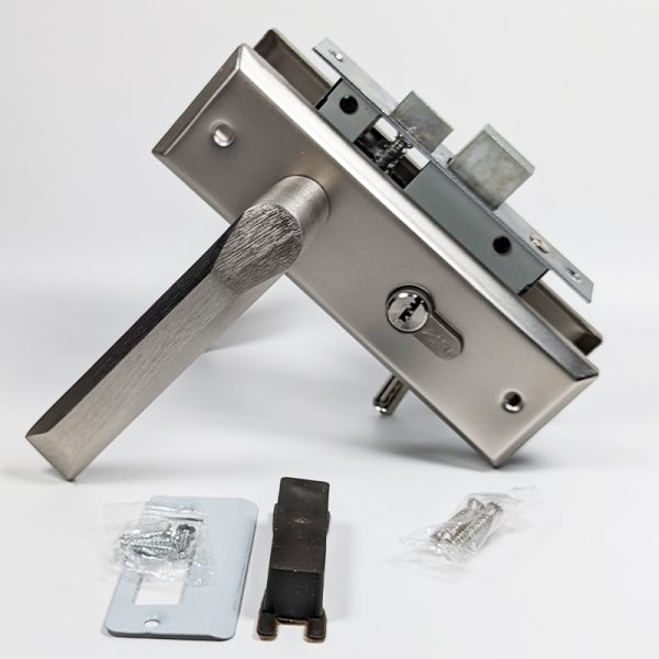 155x48mm plate Indoor Door Lock with 60mm double Cylinder