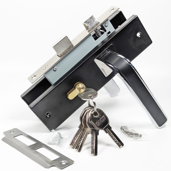 5845 Mortise Door Lock with 70mm Cylinder and Aluminum Lever Handle
