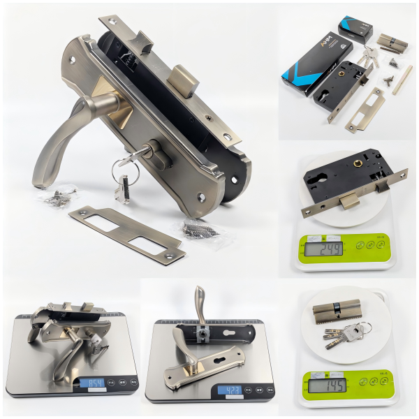 5845 Mortise Door Lock with 70mm Cylinder and Aluminum Lever Handle
