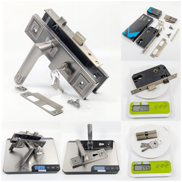 5845 Mortise Door Lock with 70mm Cylinder and Aluminum Lever Handle