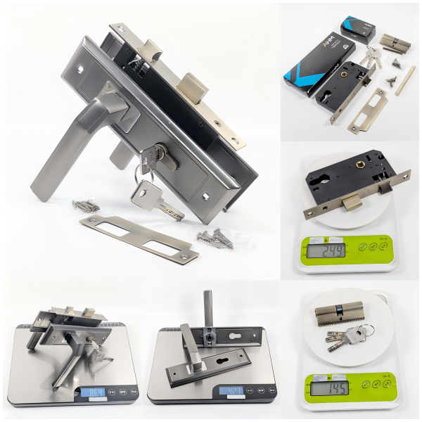 5845 Mortise Door Lock with 70mm Cylinder and Aluminum Lever Handle