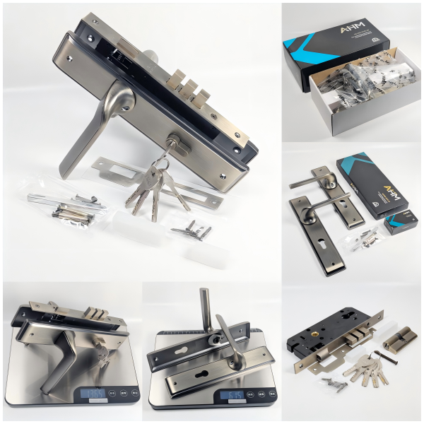 8545 Mortise Door Lock Set with 70mm cylinder and brass key