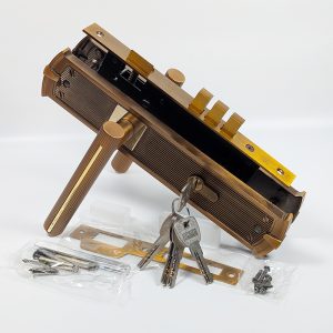 11G.P8542780-1 8545 Mortise Door Lock Set with 70mm cylinder and brass key