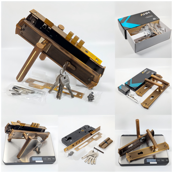 8545 Mortise Door Lock Set with 70mm cylinder and brass key