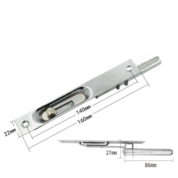 Push Sliding Flush Bolt – Iron