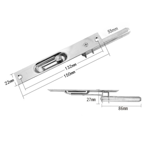 Push Sliding Flush Bolt – Iron