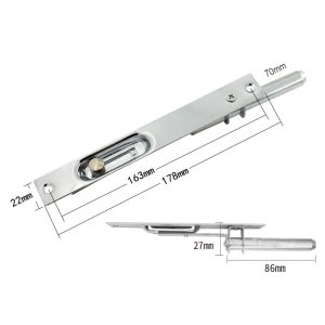 Push Sliding Flush Bolt – Iron