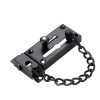 Stainless steel door security chain with 160 mm chain and fixing screws