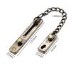 Stainless steel door security chain with 160 mm chain and mounting plates