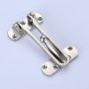 Zinc alloy door guard with hinged security arm and mounting plates