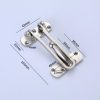 Zinc alloy door guard with hinged security arm and mounting plates