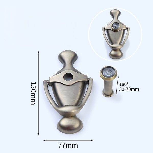 47.Z3044-4 Zinc alloy door viewer with 50–70 mm adjustable length