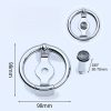 Zinc alloy door viewer with 50–70 mm adjustable length