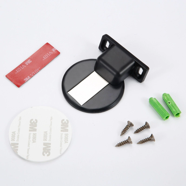 Wall Mounted Magnetic Door Stop with Catch Plate