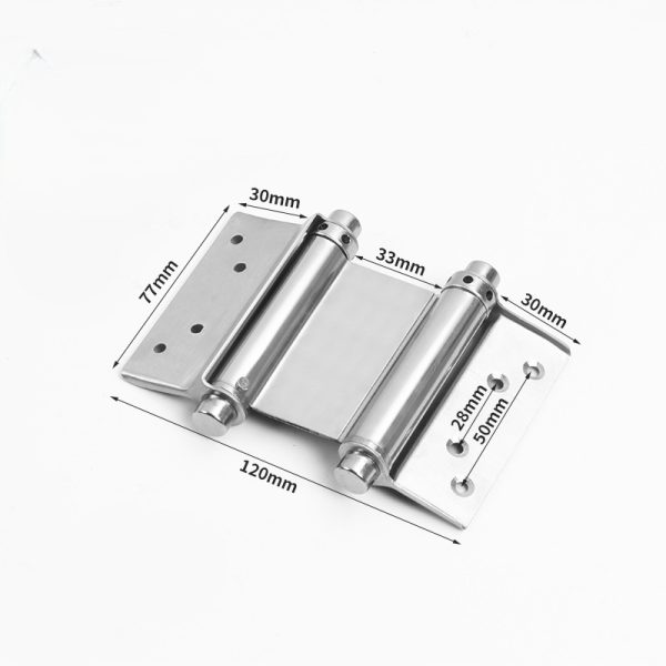 65.S51-3 Stainless Steel Double-Action Hinge self-closing and spring-loaded