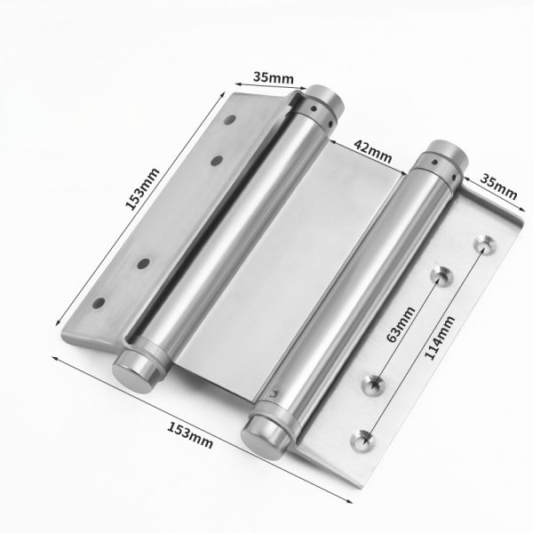 65.S51-6 Stainless Steel Double-Action Hinge self-closing and spring-loaded