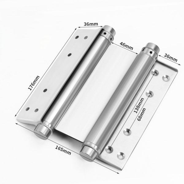 65.S51-8 Stainless Steel Double-Action Hinge self-closing and spring-loaded