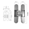 3D Adjustable Concealed Door Hinge