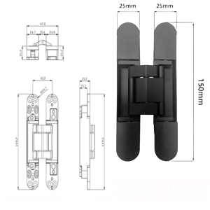 66.AZ501-2 3D Adjustable Concealed Door Hinge