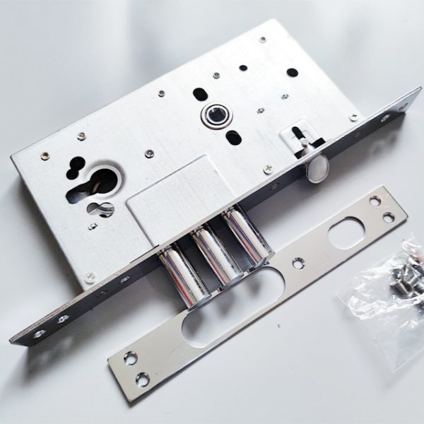 252R iron mortise lock body with three locking bolts and latch bolt for Turkish steel doors