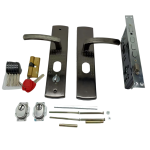 Chinese Security Door Mortise Lock Set with Lever Handles – 60 mm Backset