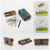 Euro Profile double Cylinder -70mm 35-35 brass dimple keys