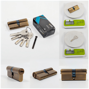 Euro Profile double Cylinder -70mm 35-35 brass dimple keys