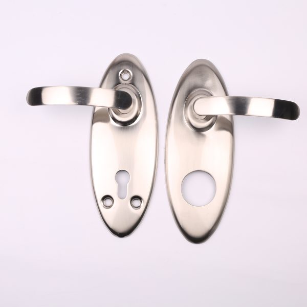 Security Door Handle Plate for Israel Door | Without Lock Body